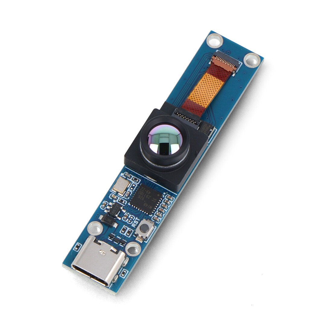 Thermal Camera HAT - module with an IR thermal imaging camera for Raspberry Pi - 80 x 62 px, 45 FOV - USB C - Waveshare 25288
