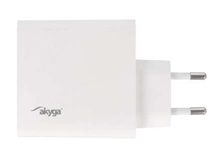 USB A USB C power supply - 5 - 20 V / 1.5 - 3.25 A - white - Akyga AK-CH-15
