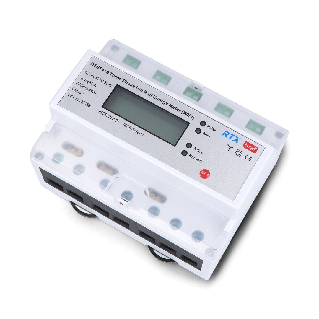Tuya - intelligent energy consumption meter 85 - 265 V - 3 phase - WiFi - Android / iOS application