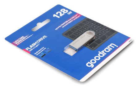 GoodRam Flash Drive - USB 3.2 gen. 1 memory stick - UNO3 silver - 128 GB