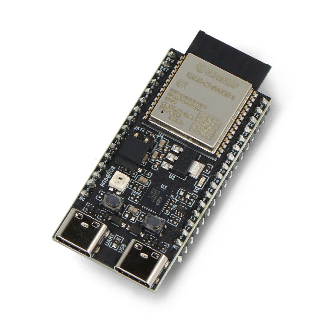 ESP32-C6-DevKitC-1-N8 - WiFi / Bluetooth / ZigBee / Thread - development board with ESP32-C6-WROOM-1 chip