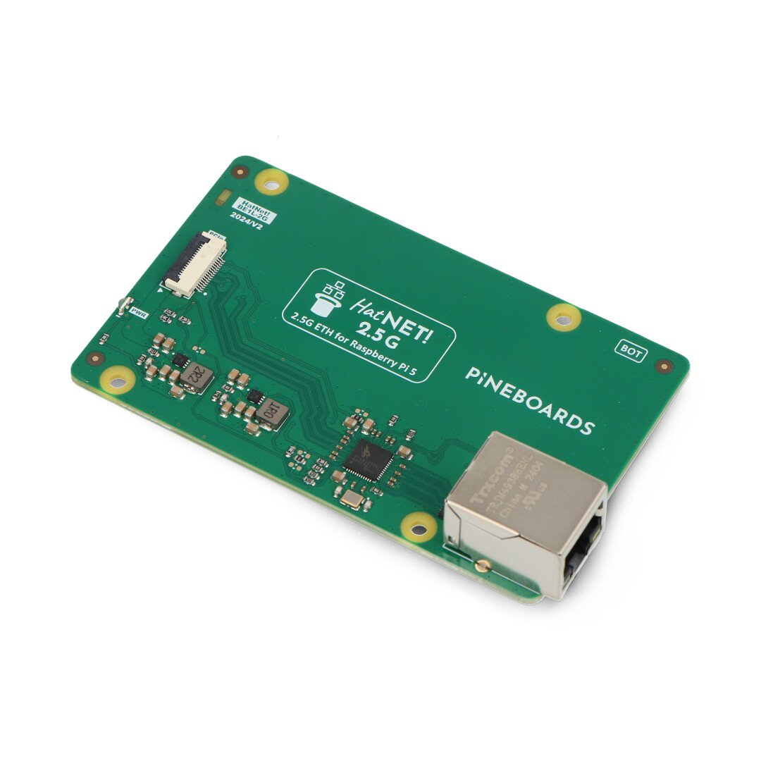 HatNET! 2.5G - Ethernet overlay for Raspberry Pi 5