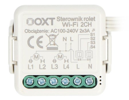 Tuya - 2-channel mini WiFi roller shutter controller - Android / iOS application - OXT SWT28