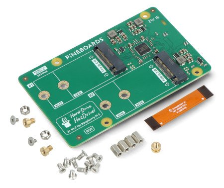 Pineboards HatDrive! Dual - adapter 2 x NVMe 2230, 2242 for Raspberry Pi 5