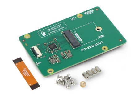 Pineboards Hat AI! Dual - Google Coral Dual Edge TPU PCIe M.2 E-key adapter for Raspberry Pi 5