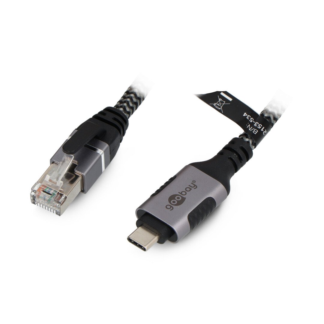 Goobay USB type C 3.1 - RJ45 FTP cat. 6 network cable - 1.5 m