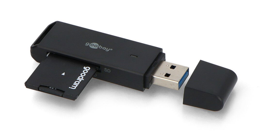 SD / microSD card reader with USB 3.0 input - Goobay