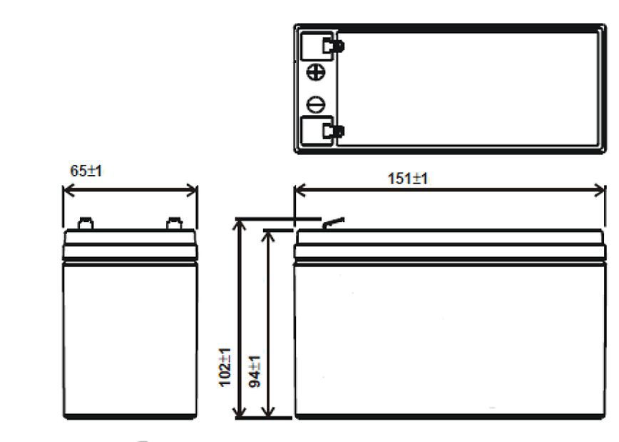 VRLA AGM battery 12 V / 9 Ah - IPSH 9-12L