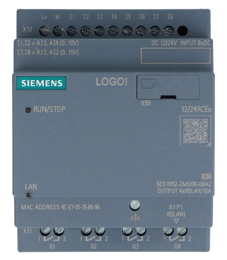 LOGO! 12/24RCEO - digital input/output module - Siemens  6ED1052-2MD08-0BA2