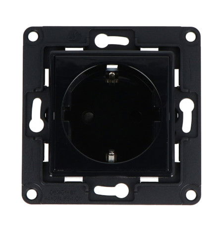 Shelly Wall Socket - Smart Relay Wall Socket - Black