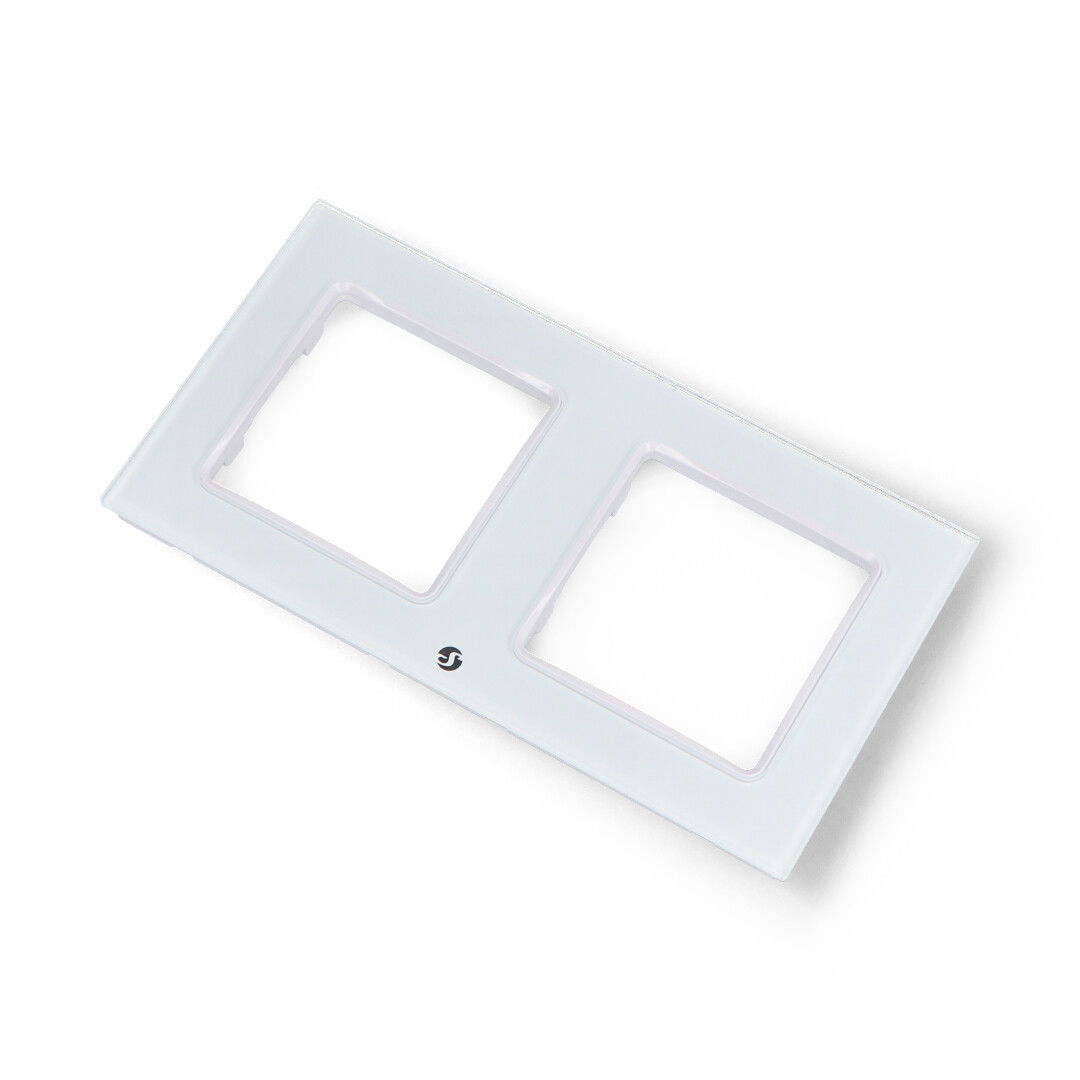 Shelly Wall Frame 2 - Shelly Wall Switch frame - double - white