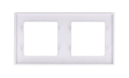 Shelly Wall Frame 2 - Shelly Wall Switch frame - double - white