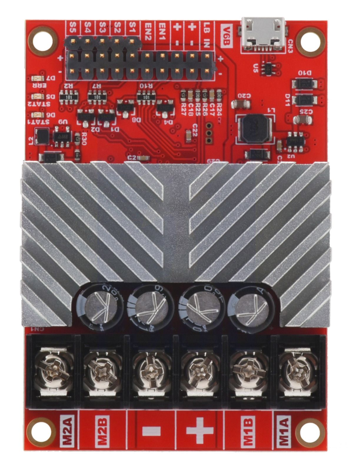 RoboClaw 2 x 15 A USB V6B - Dual Channel Motor Controller 34 V / 15 A - Pololu 3683