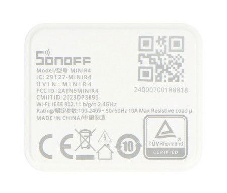 Sonoff Mini R4 - smart 240V WiFi wall socket relay - Android / iOS app