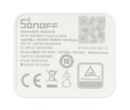 Sonoff Mini R4M - smart 240V WiFi wall socket relay - Matter - Android / iOS app