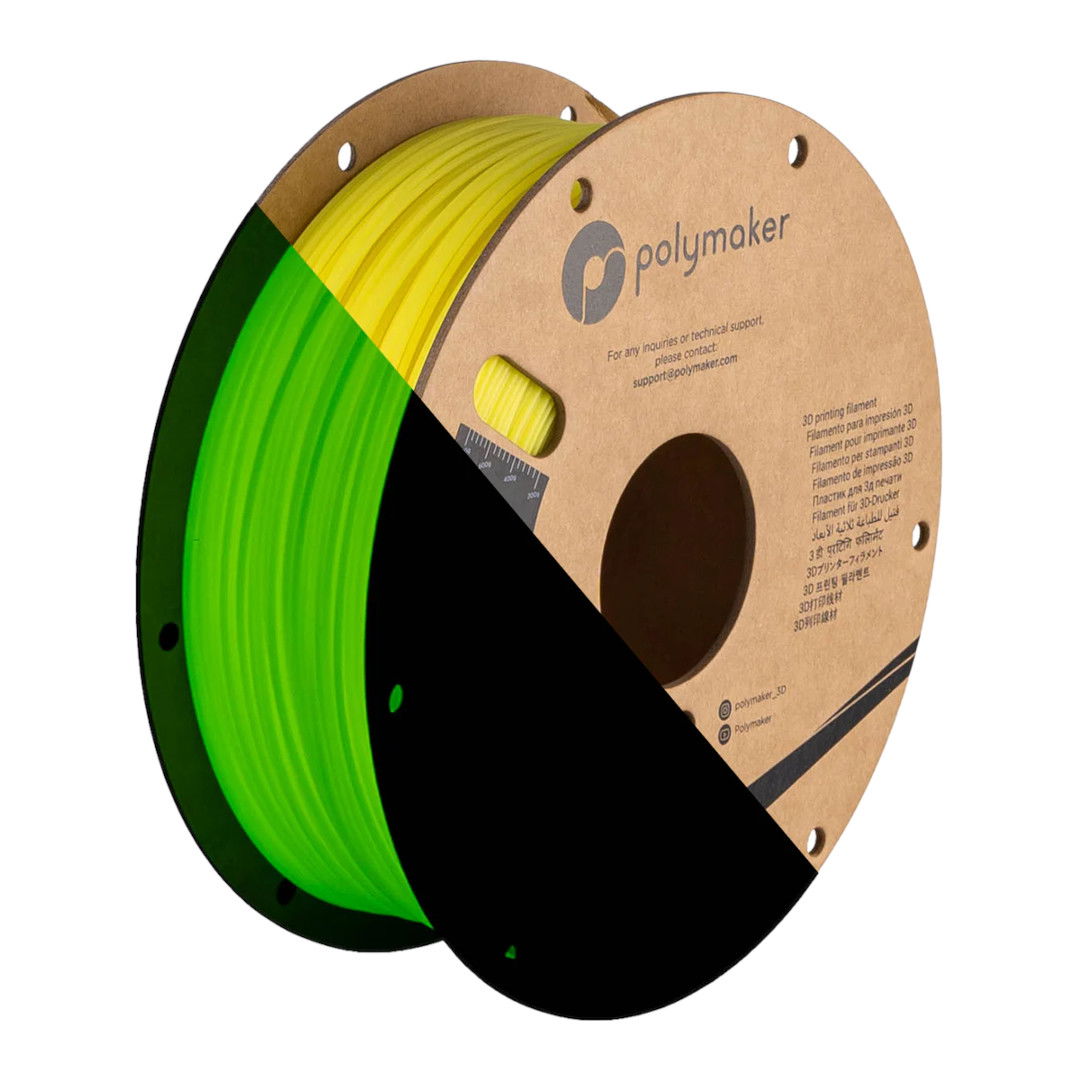 Filament Polymaker PolyLite Luminous PLA 1.75mm 1kg - Yellow