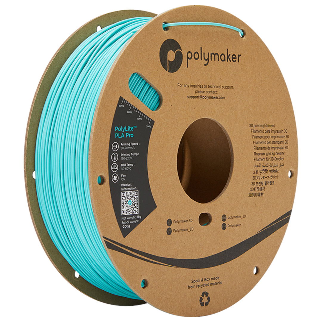 Filament Polymaker PolyLite PLA Pro 1.75 mm 1 kg - Teal