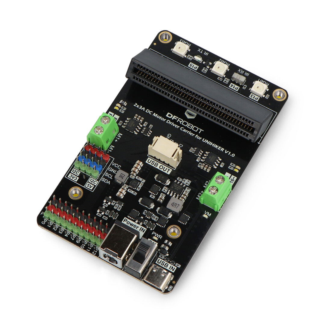 Motor Driver Carrier Board - 2x3A DC motor controller - carrier board for UNIHIKER - DFRobot DFR1136