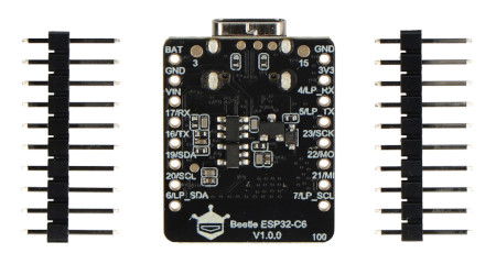 Beetle ESP32-C6 - Miniature IoT Development Board - WiFi / Bluetooth / Thread / ZigBee / Matter - DFRobot DFR1117