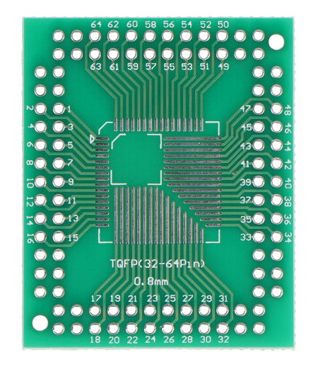 PCB adapter - TQFP32-64-100-pin to DIP