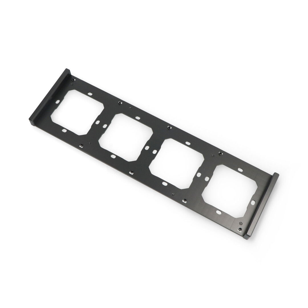 Sonoff M5-4C-80-F - frame for M5-80 wall switch - quadruple - black
