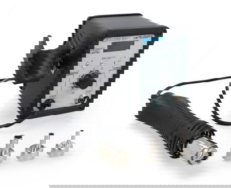 LongWei LW-8586D 2in1 hot air and tip soldering station with fan in the iron - 700 W