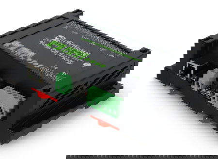 8-channel relay module with opto-isolation - contacts 10 A / 250 V AC / 30 V DC - coil 7 V - 36 V - Modbus PoE - Waveshare 24964