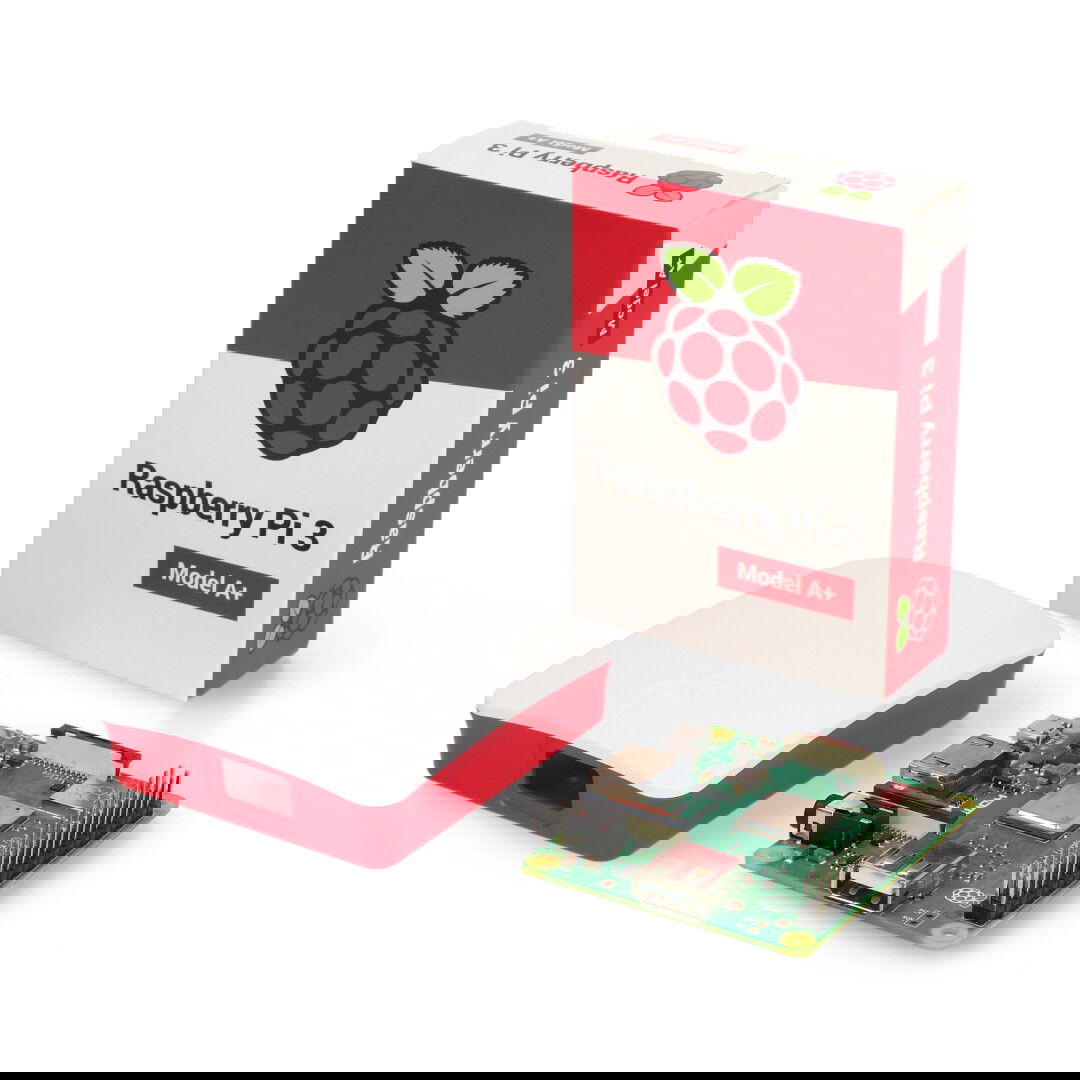 Raspberry Pi 3 model A+ WiFi Dual Band Bluetooth 512 MB RAM 1.4 GHz + free official case