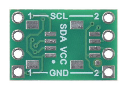 ISO1640 - Bidirectional I2C Isolator Without Connectors - 3 - 5.5 V / 2.25 - 5.5 V - Pololu 5390