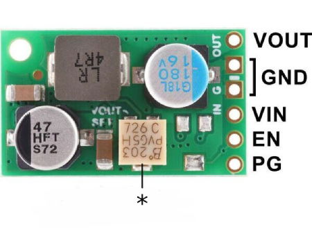 D30V30MAS - step-down converter - 4.2 V - 15 V 3 A - Pololu 4875