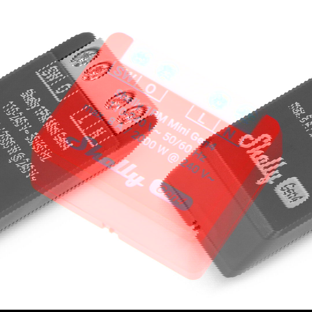 Shelly 1PM Mini Gen4 - 240V/8A WiFi/Bluetooth/ZigBee relay - Android/iOS app