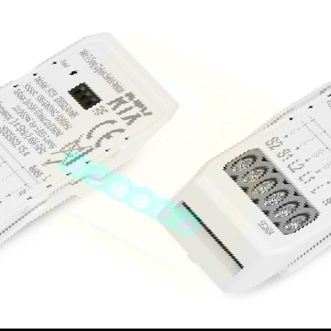 Tuya - 2-channel mini relay 10A - ZigBee - Android / iOS application - RTX ZRS2LN-MR