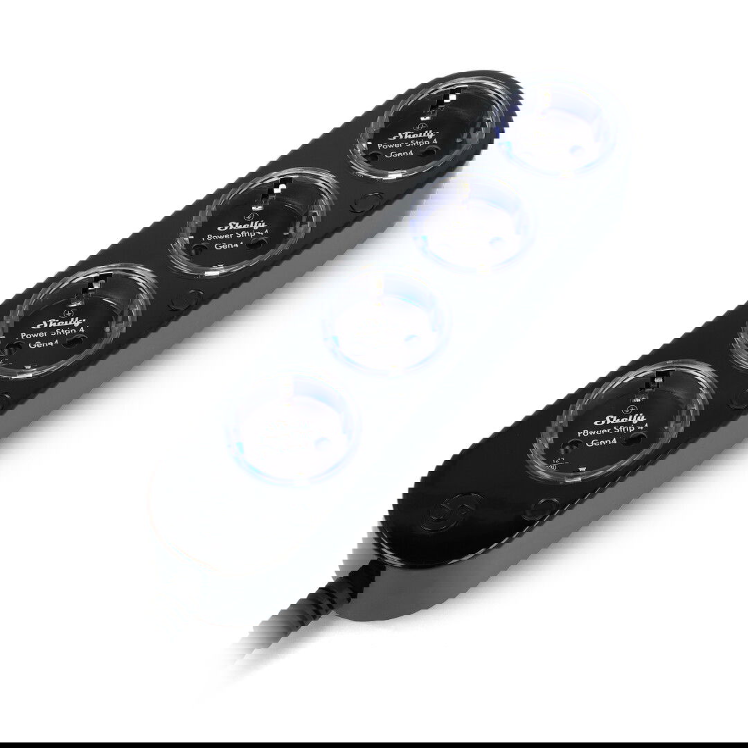Shelly Power Strip 4 Gen4 - Smart Power Strip - Black