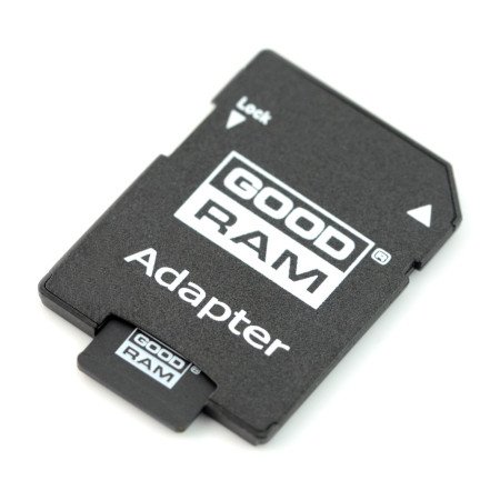 The microSD card kit includes an adapter that allows you to place the cards in the SD card slot.