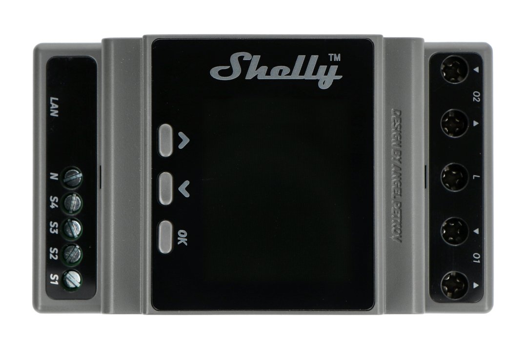 Shelly Qubino Wave 2PM - 2-channel box relay/controller Z-Wave 230 V -  Android/iOS application Botland - Robotic Shop