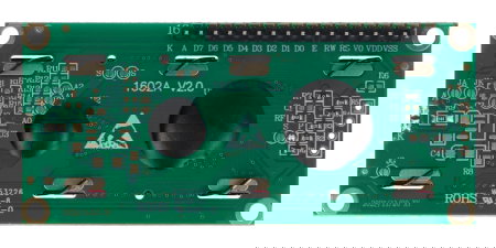 LCD display 2x16 characters blue with connectors - justPi