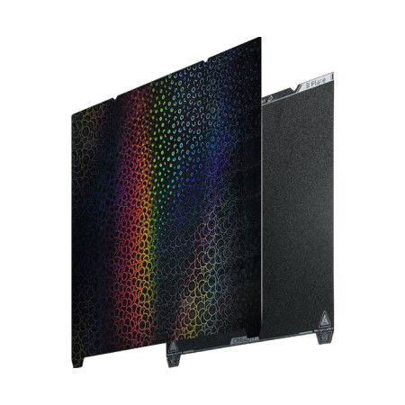 Double-sided PET Kaleidoscope + PEI coated build plate for Creality 3D printers - 315 x 310 mm