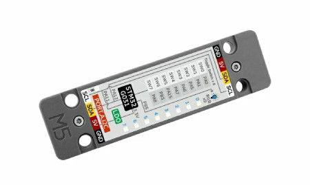 ByteSwitch - 8 switches + 9 WS2812C RGB diodes - STM32G031 - Unit expansion module - M5Stack U191
