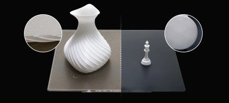 Double-sided PEI overlay - smooth + textured - no magnetic sticker - for Snapmaker Artisan 3D printer