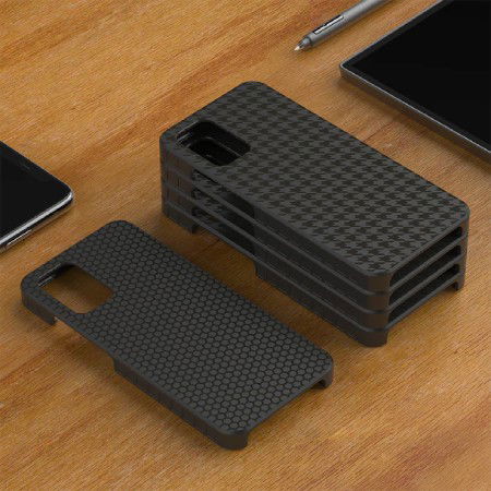 BIQU Panda Dual Textured PEI - Double-sided overlay with honeycomb and houndstooth pattern - for Bambu Lab X1, P1 and A1 - 257 x 257 mm