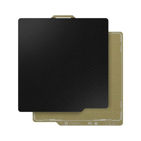 BIQU Panda Textured PEI x Smooth PET CF - Double-Sided Magnetic Overlay - for Bambu Lab P1, X1 and A1 Printers - 257 x 257 mm