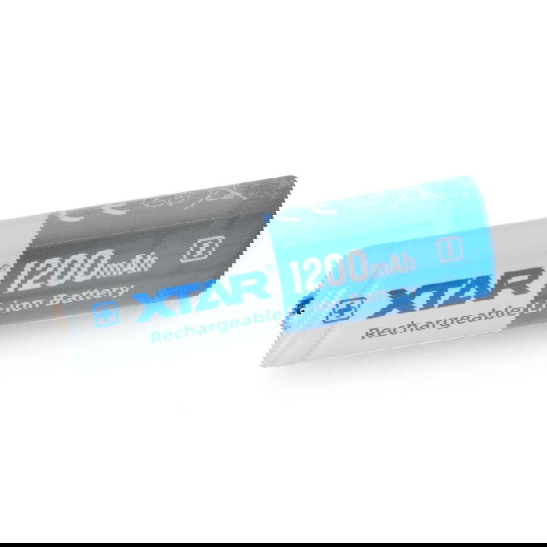 14500 Li-Ion Xtar 1200mAh cell with protection