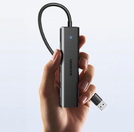 4-in-1 Hub USB Type A Adapter - 4x USB Type A 3.0 - Black - Ugreen 25851