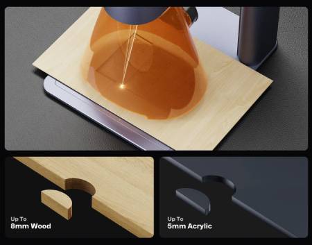 LaserPecker LP4 - 10W diode and 2W infrared laser engraver - basic kit