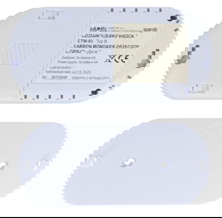 Battery-powered carbon monoxide detector - Zamel CTW-03