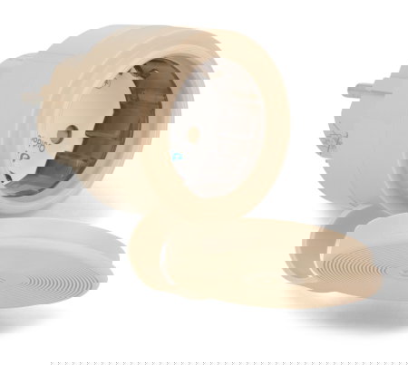 Shelly Outdoor Plug S Gen3 - Smart Outdoor Socket WiFi / Bluetooth / Matter with Energy Meter - Mocha