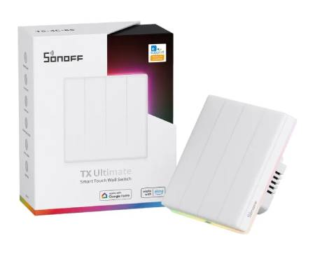 Sonoff TX T5 4C - Smart Touch WiFi Wall Switch - 4 Channels - White