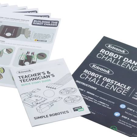 Lesson in a Box - Simple Robotics - electronic components kit for BBC micro:bit - Kitronik 5657