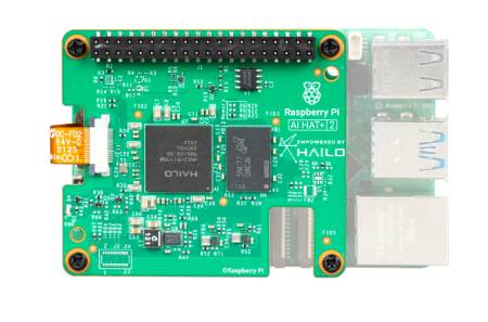 Raspberry Pi AI HAT+ 2 board with 8 GB RAM