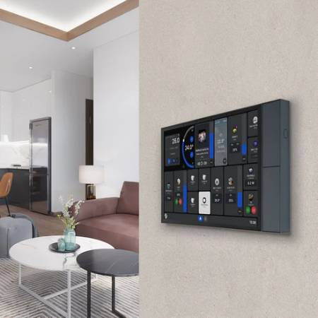 Shelly Wall Display XL - Smart Control Panel with 5A WiFi/Bluetooth Relay - Gray